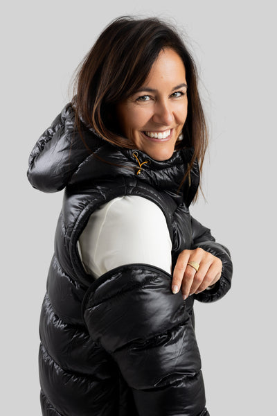 BARBARA Winter coat with zip-off sleeve OH25313