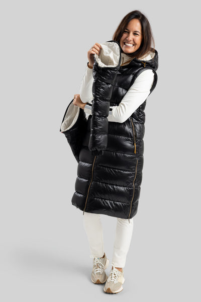BARBARA Winter coat with zip-off sleeve OH25313