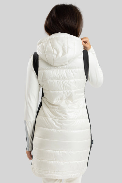 GLORIA Long vest with zip off hood OH25115