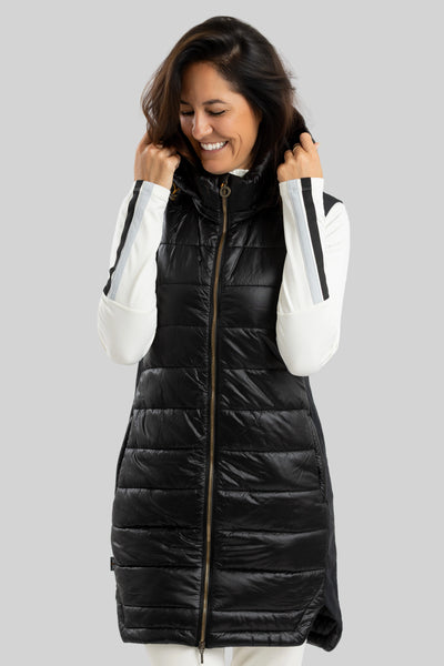 GLORIA Long vest with zip off hood OH25115