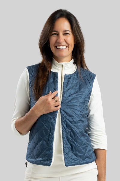 MARINA Reversible cropped vest OH25410