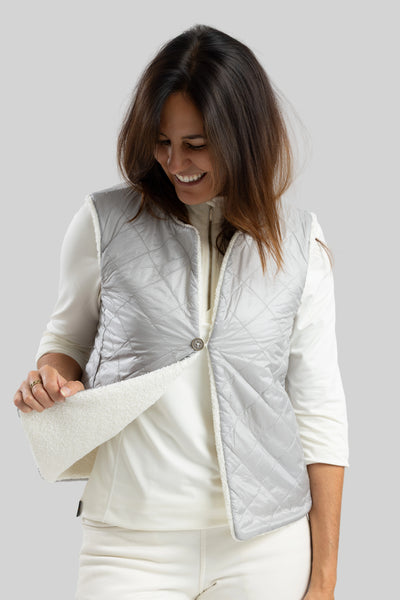 MARINA Reversible cropped vest OH25410